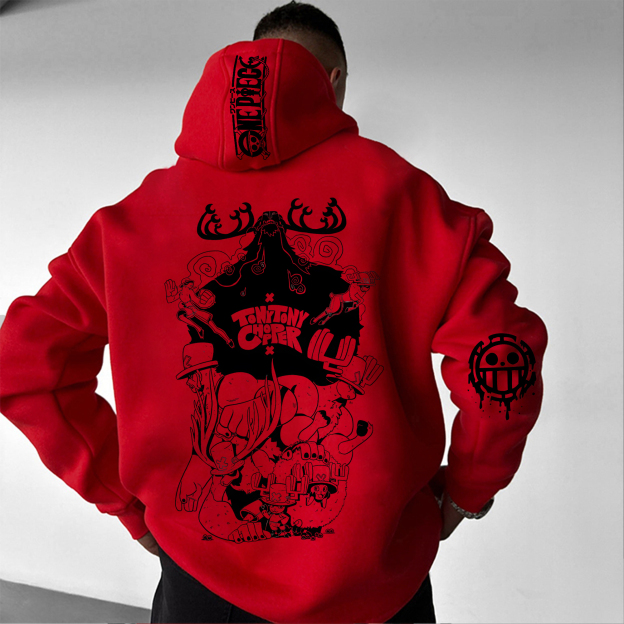 Unisex Anime Graphic Streetwear Vintage Hoodie-AnimeClothe