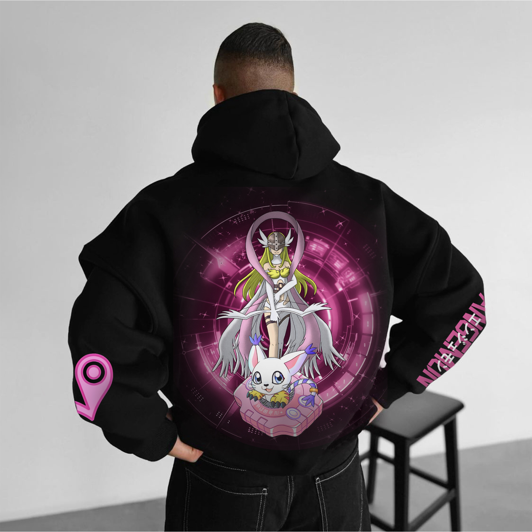 Unisex “Digimon” Anime Style Retro Hoodie