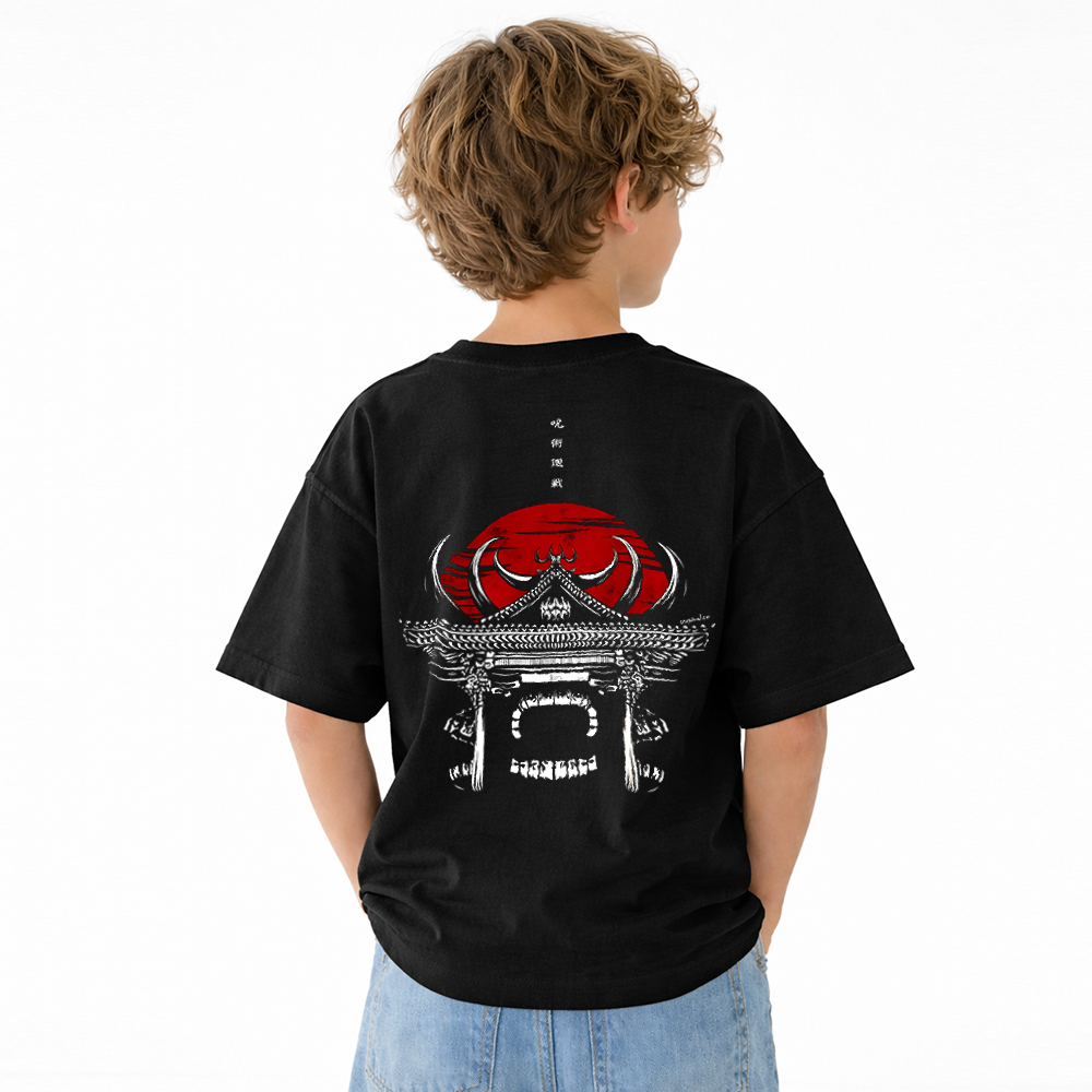 Jujutsu Kaisen Anime Graphic T-Shirt for Kids Cartoon Print Cotton Tee