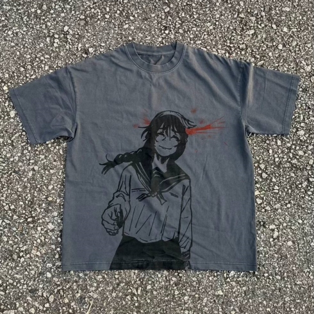 VINTAGE TEE丨Toji & Amanai shirt-JJK