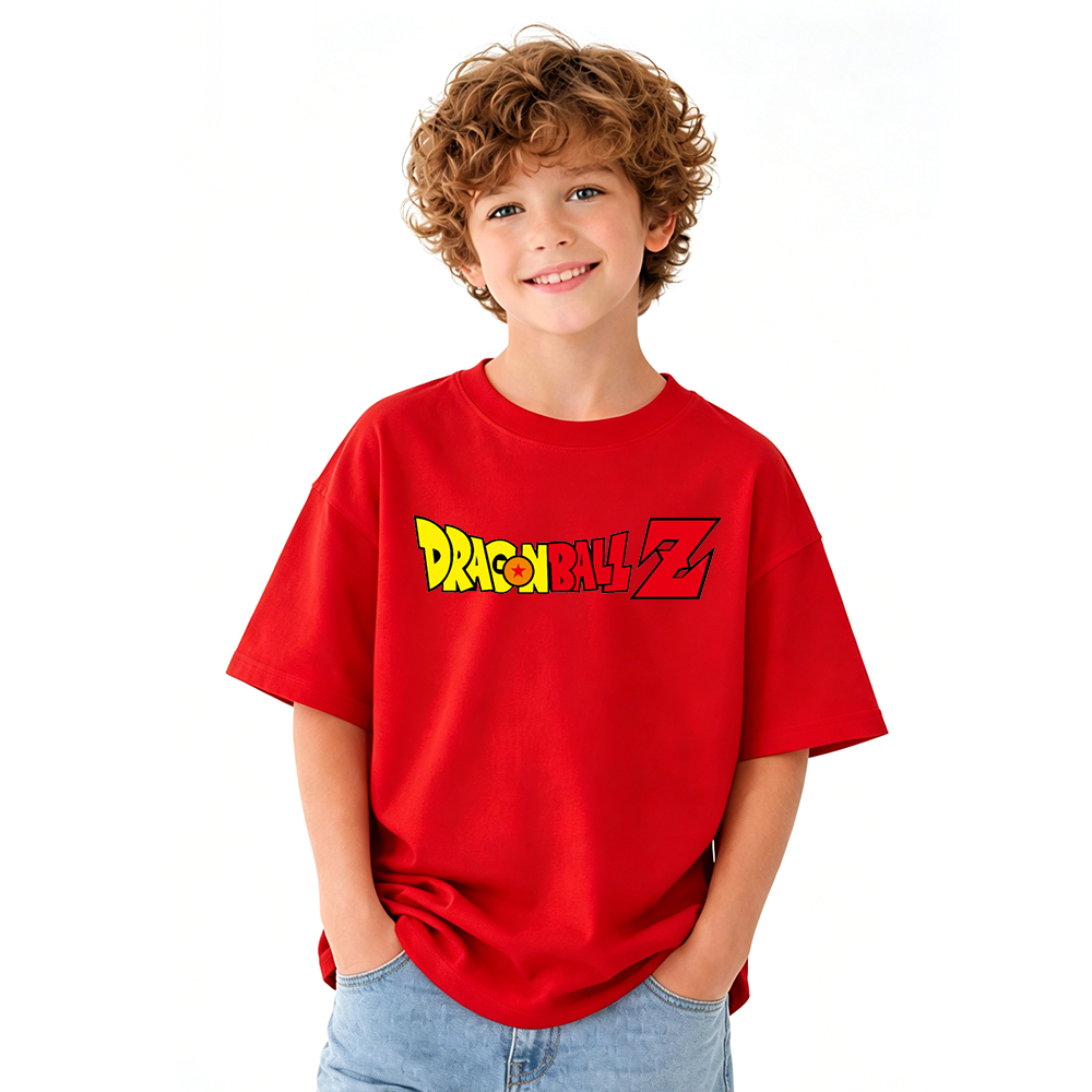 Dragon Ball Anime Graphic T-Shirt for Kids Cartoon Print Cotton Tee