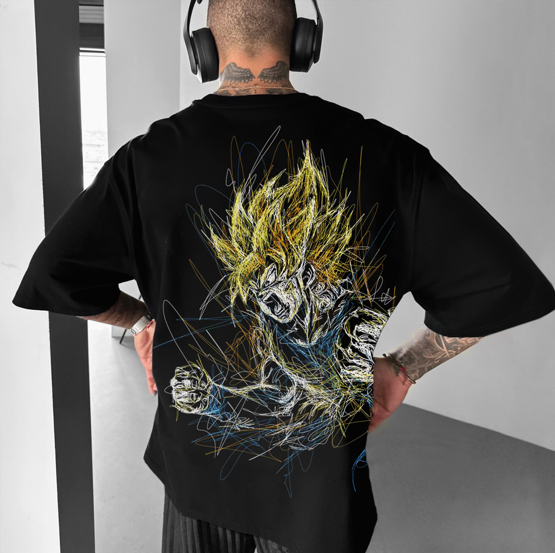 Unisex Casual Anime Print T-shirt Dragon Ball T-shirt