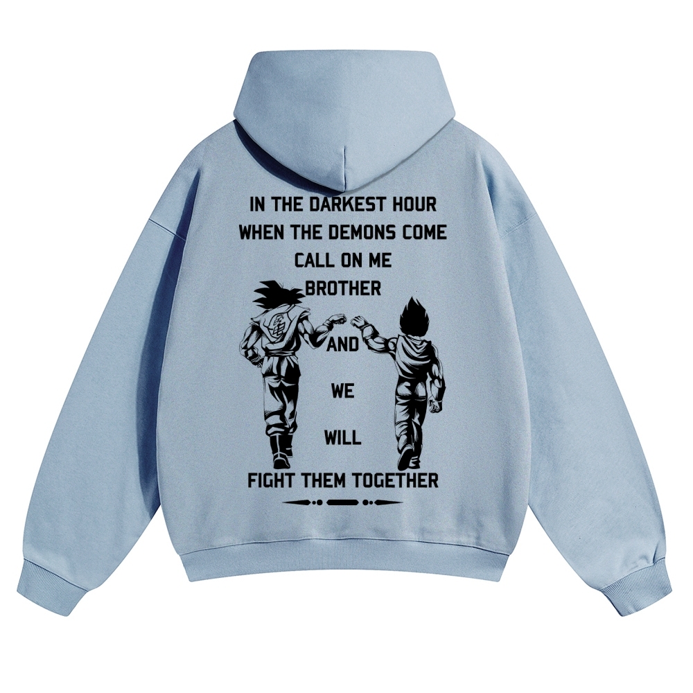 Unisex Anime Graphic Streetwear Vintage Hoodie