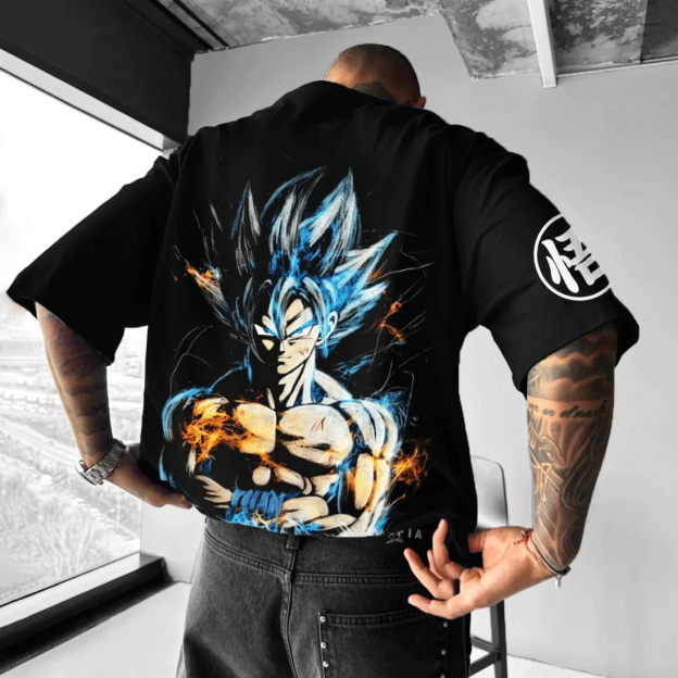 Unisex Oversized GOKU Anime Print T-Shirt