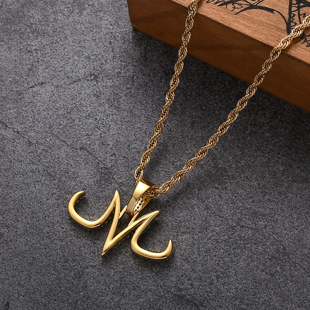 Anime-related Letter M Necklace-comicclothing