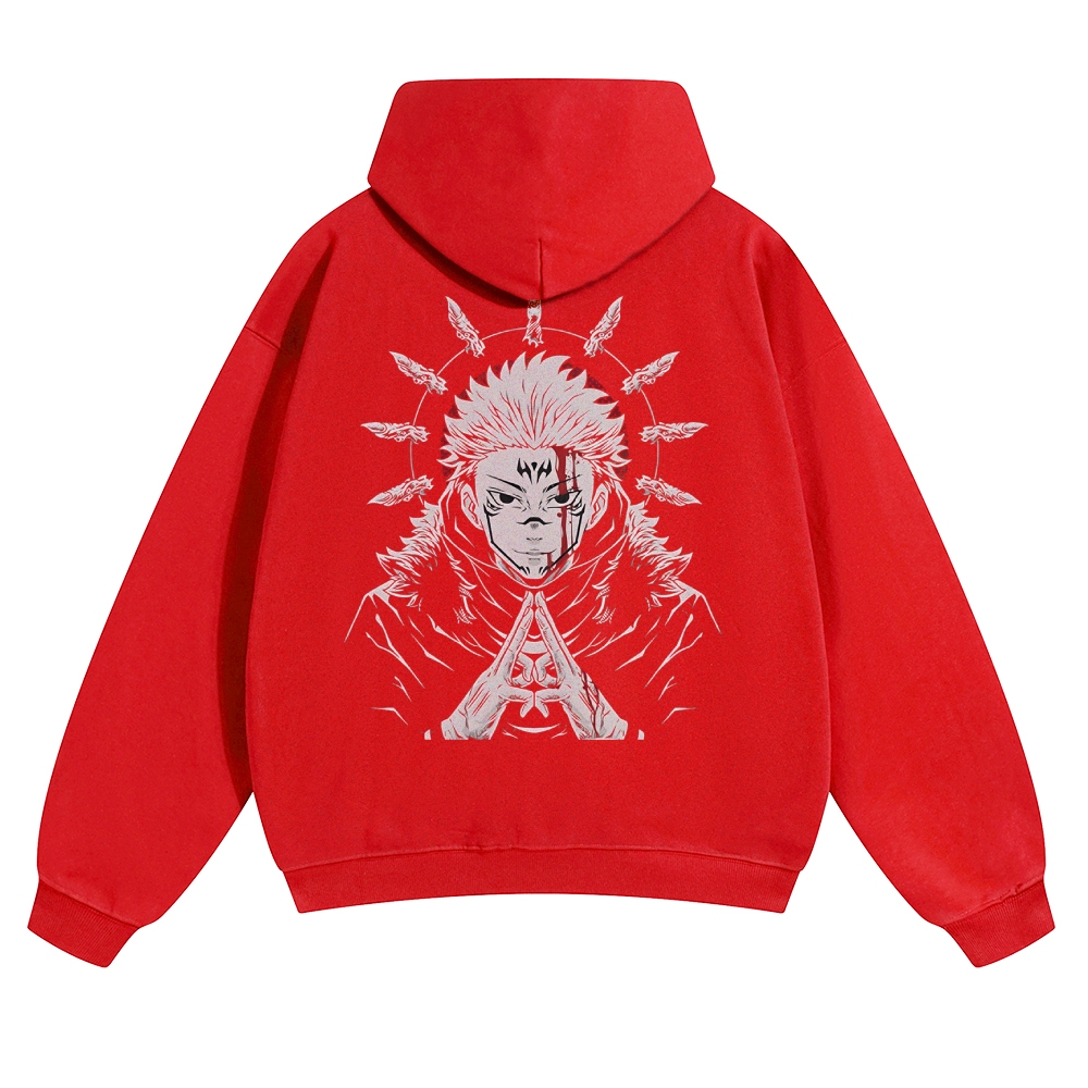 Unisex Casual Anime Print Hoodie