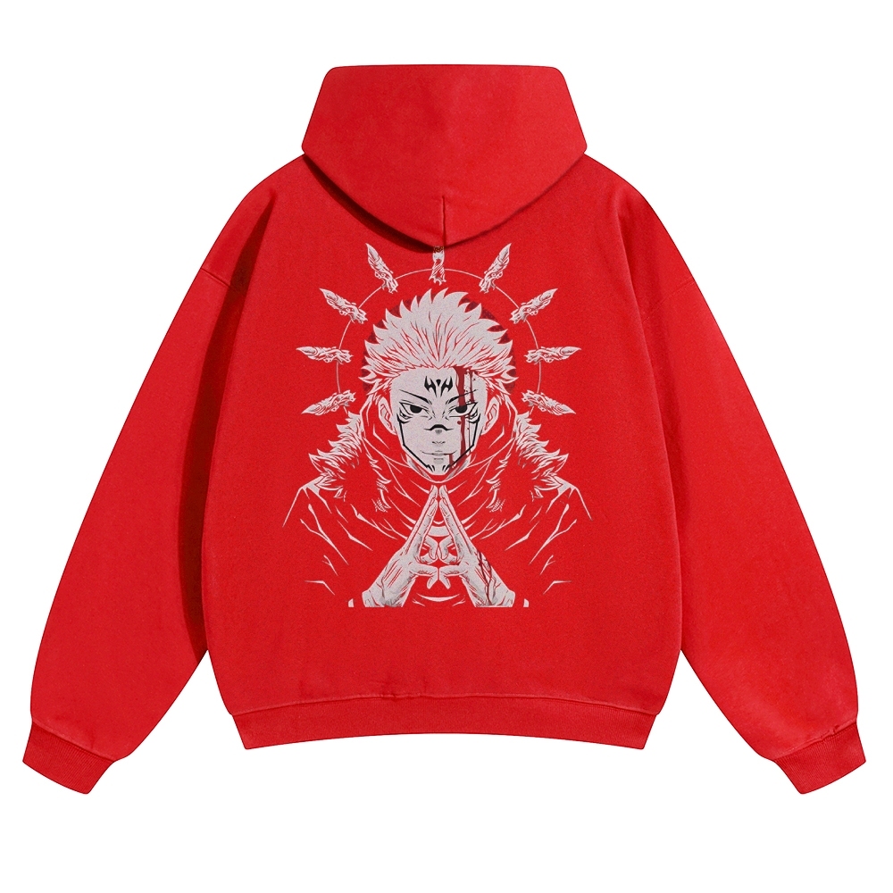 Unisex Casual Anime Print Hoodie