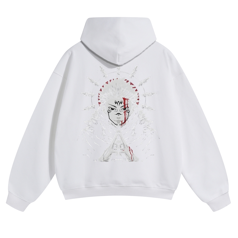 Unisex Casual Anime Print Hoodie