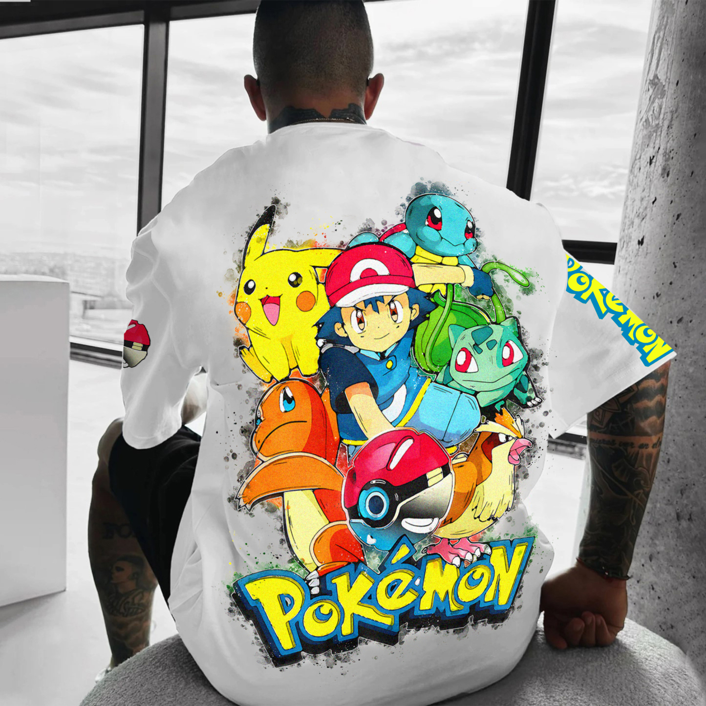 Unisex Anime Inspired Vintage T-Shirt丨Pokémon