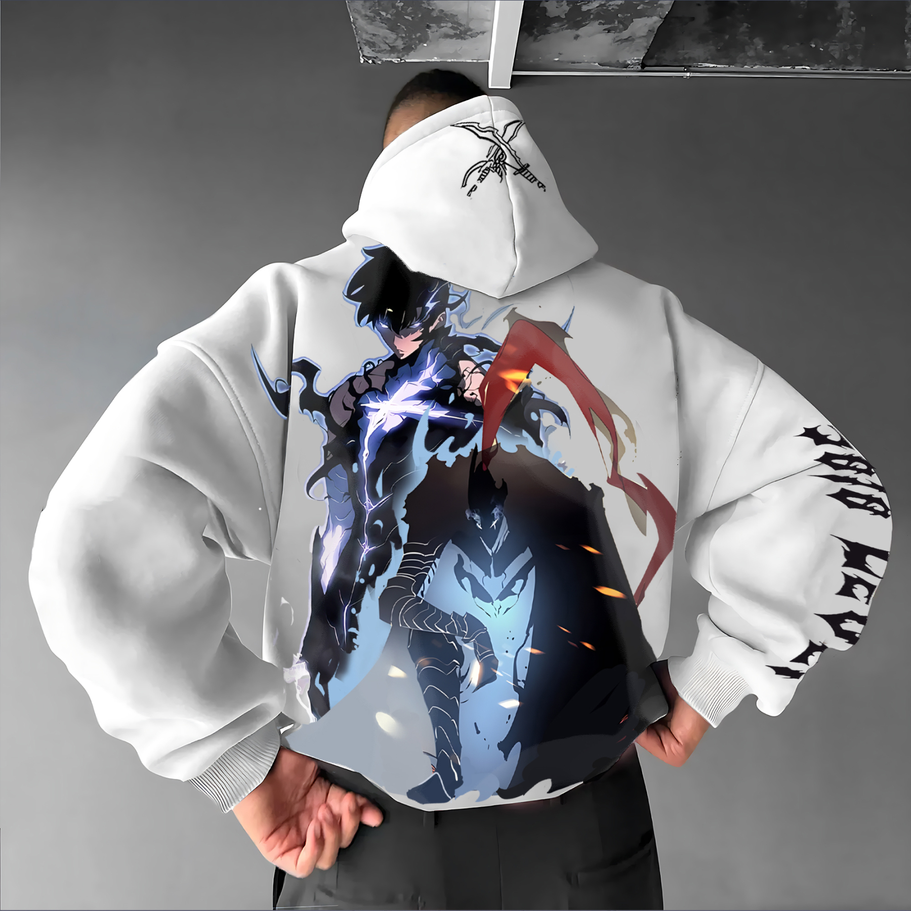 Unisex “Solo Leveling” Anime Graphic Streetwear Vintage Hoodie