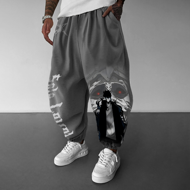 Unisex Casual Anime Streetwear Pants