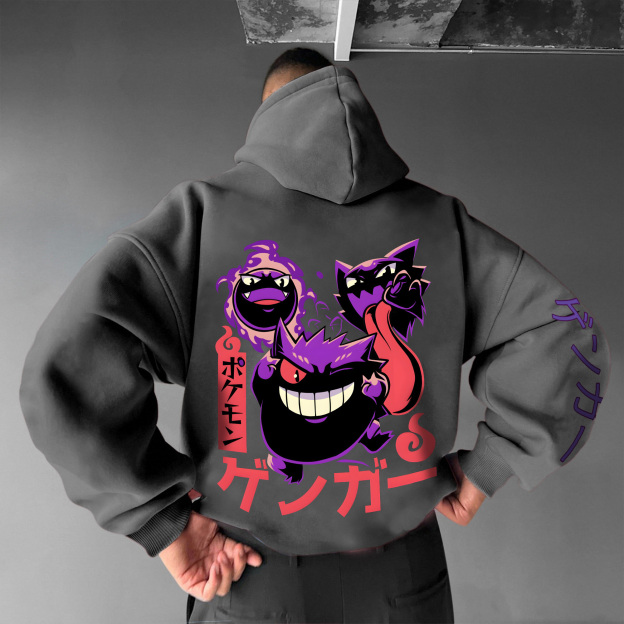 Unisex Anime Graphic Streetwear Vintage Hoodie