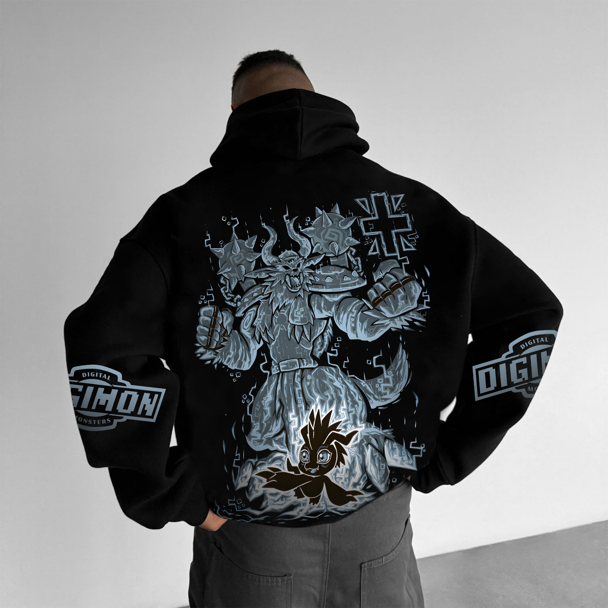 Unisex “Digimon” Anime Style Retro Hoodie-comicclothing