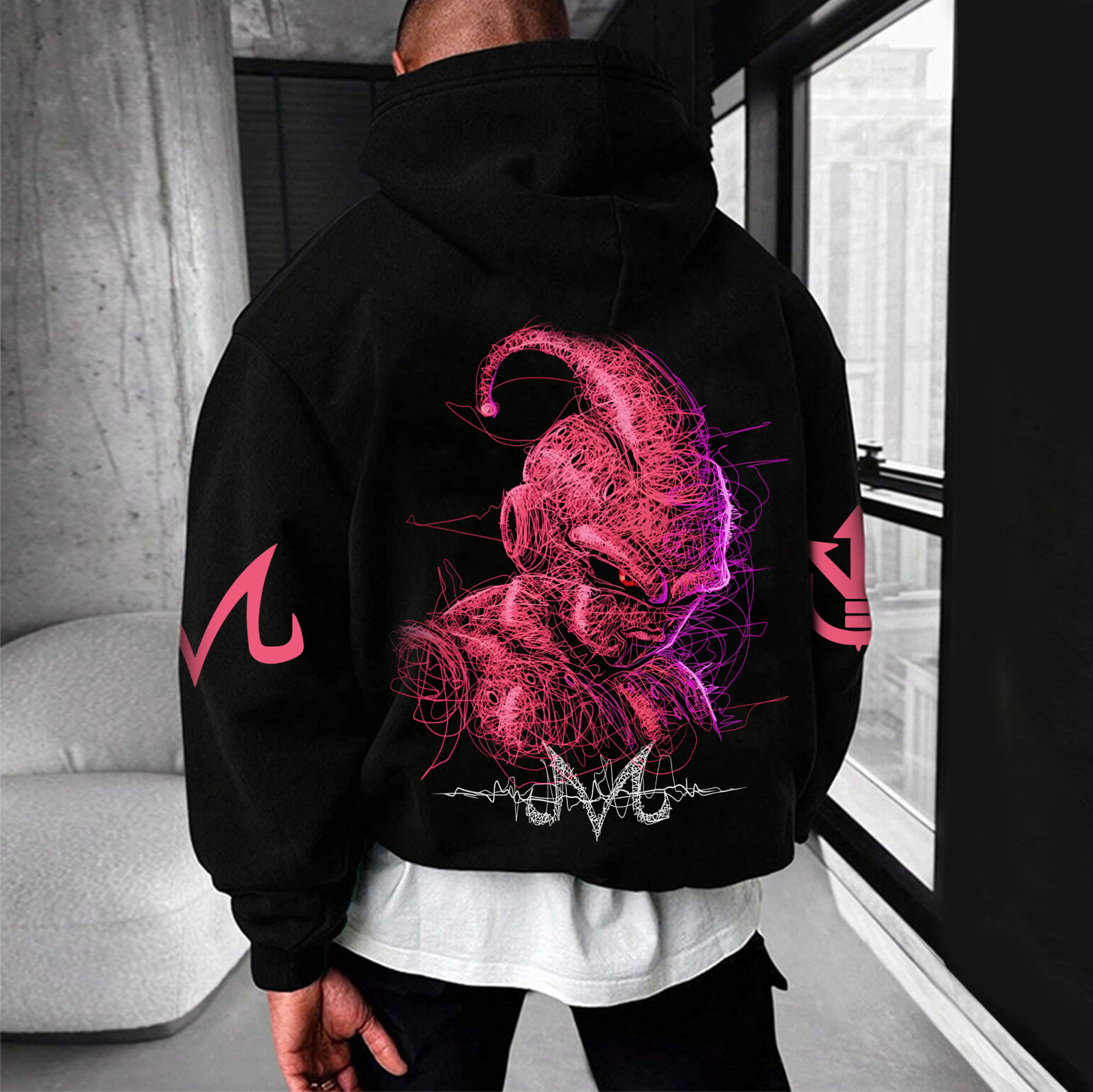 Unisex Anime Graphic Streetwear Vintage Hoodie