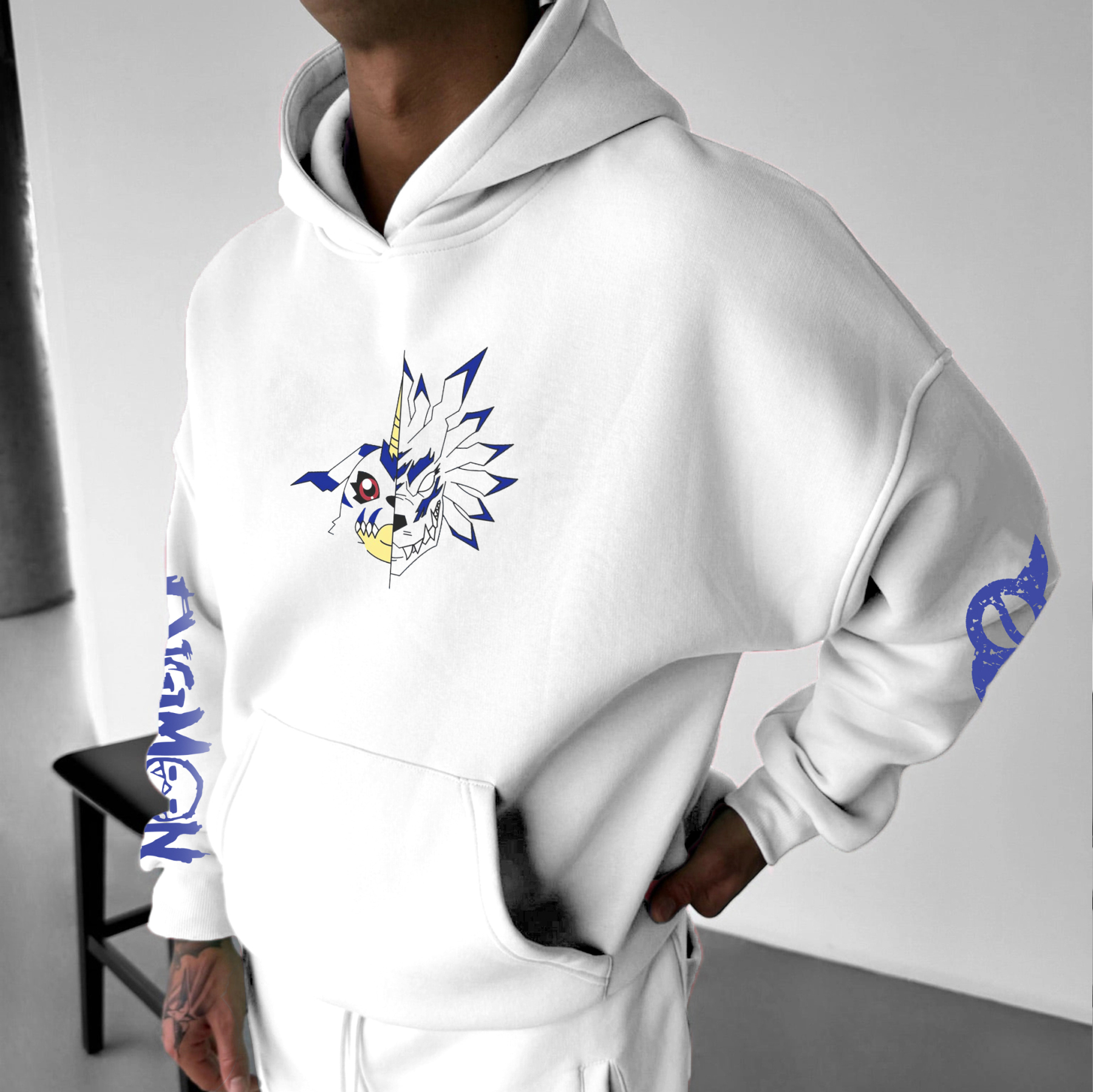 Unisex “Digimon” Anime Graphic Streetwear Vintage Hoodie