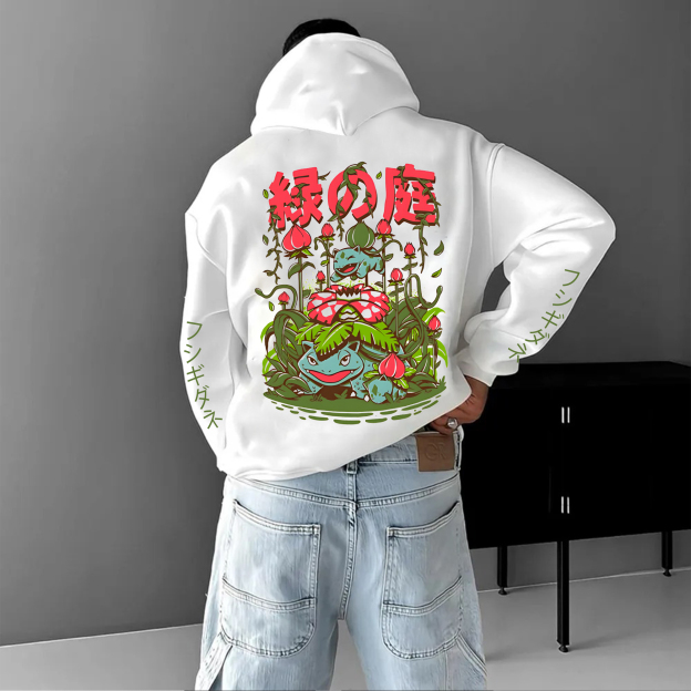 Unisex Anime Graphic Streetwear Vintage Hoodie