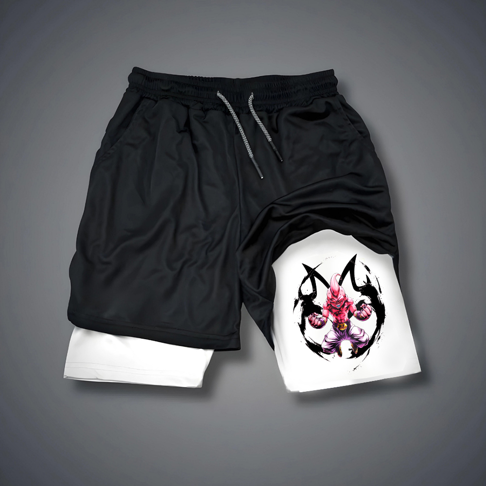 Casual Dragon Ball BUU Anime Printed Gym Shorts