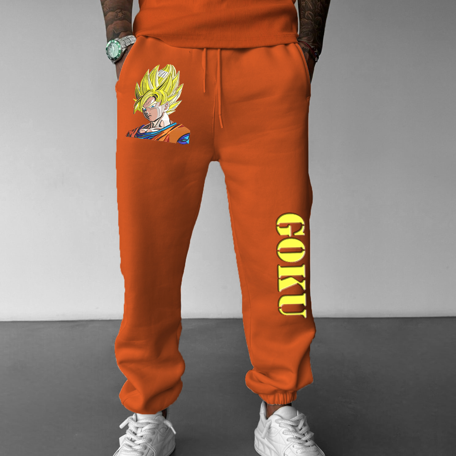 Unisex Anime Print  Sweatpants Casual Pants