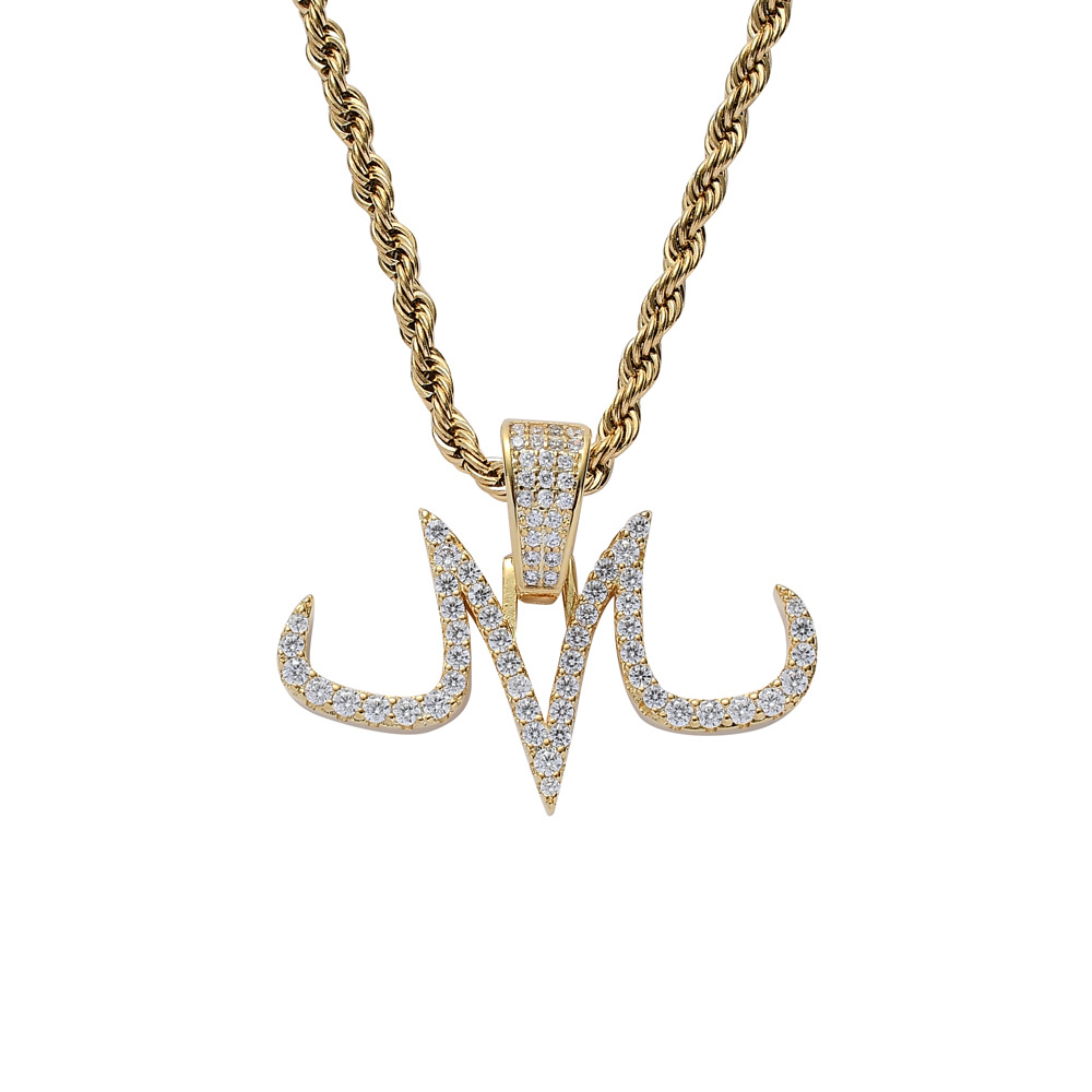 Anime-related Letter M Necklace-comicclothing