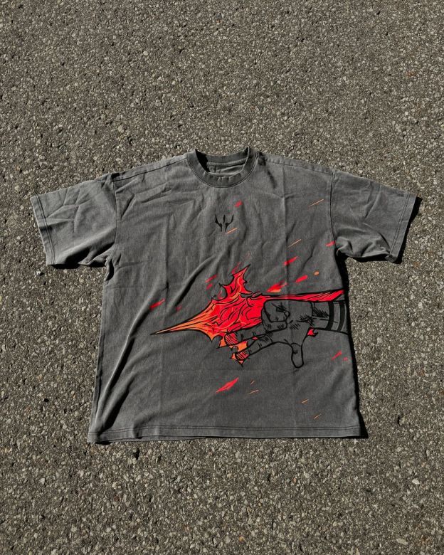 VINTAGE TEE丨Sukuna Fire Arrow Tee-JJK