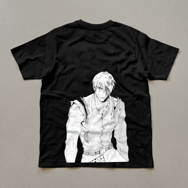 Unisex Oversized Anime Print T-Shirt-comicclothing