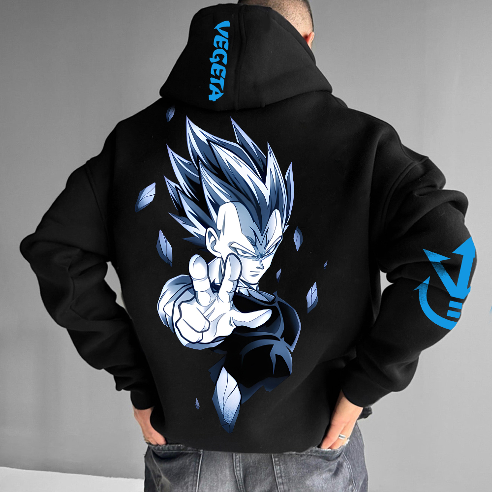 Oversized Unisex Anime Print Hoodie