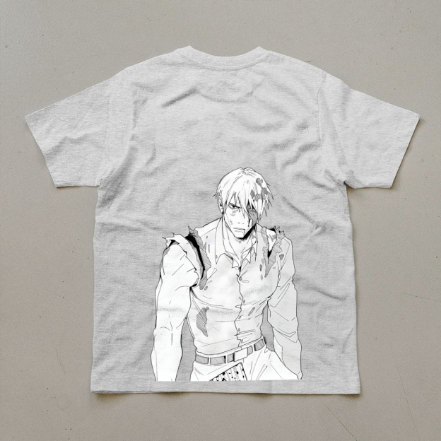 Unisex Oversized Anime Print T-Shirt-comicclothing