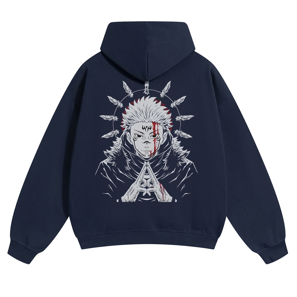 Unisex Casual Anime Print Hoodie