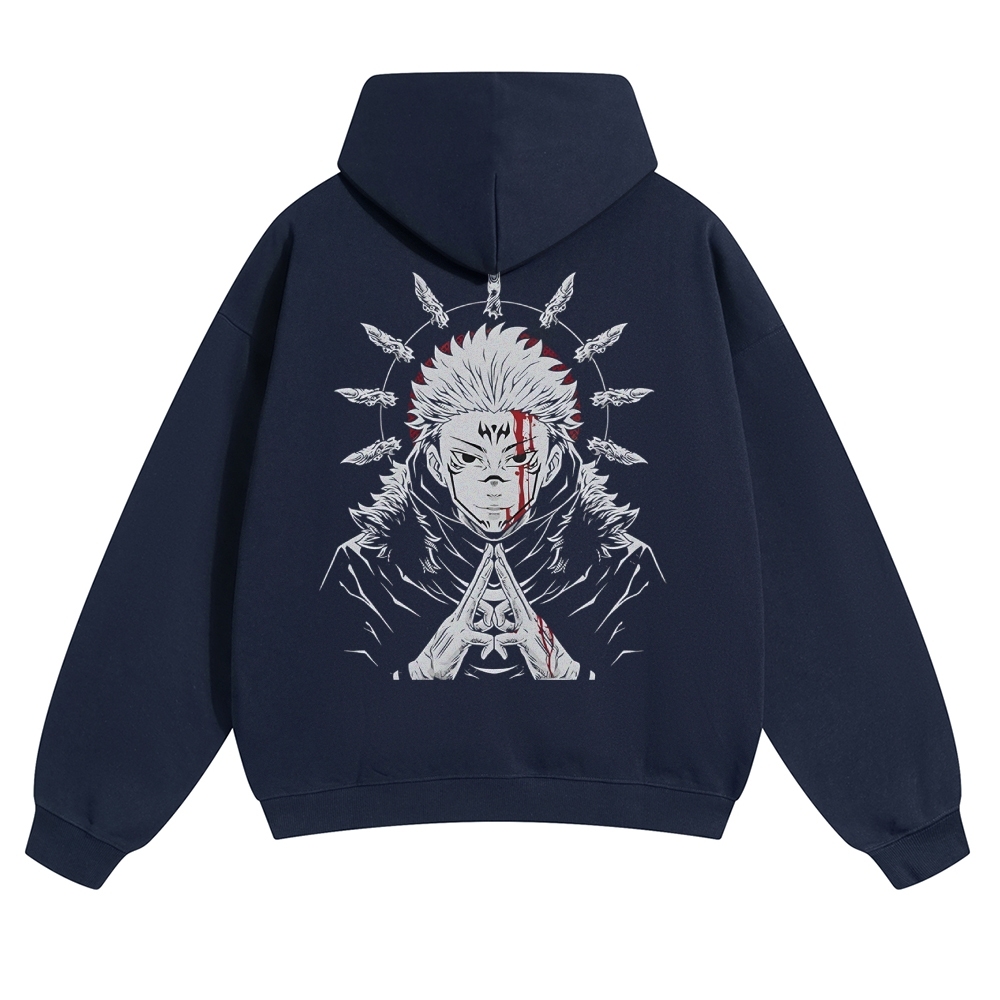 Unisex Casual Anime Print Hoodie