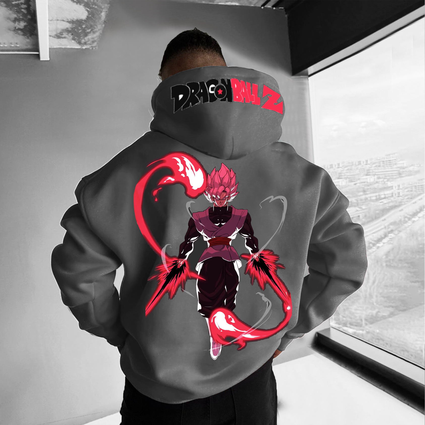 Unisex Anime Printed Gift Oversized Hoodie