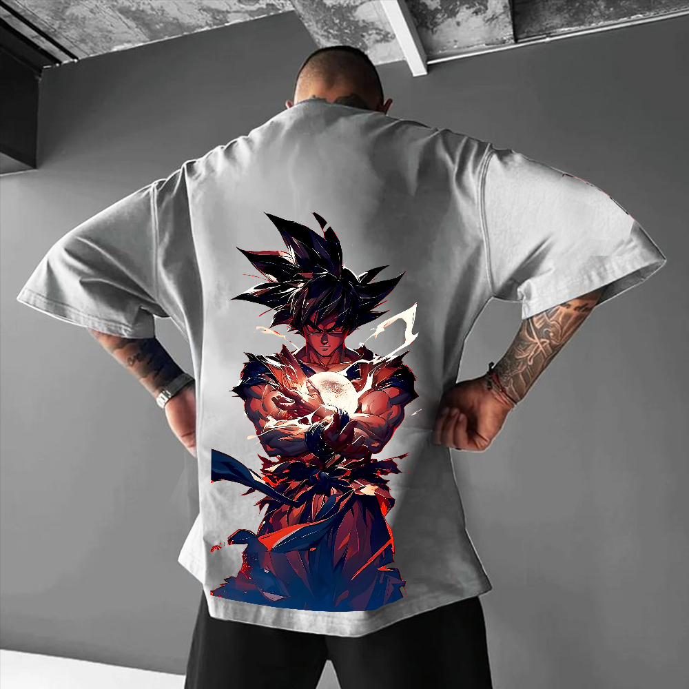 Unisex Oversized DBZ Anime Print T-Shirt