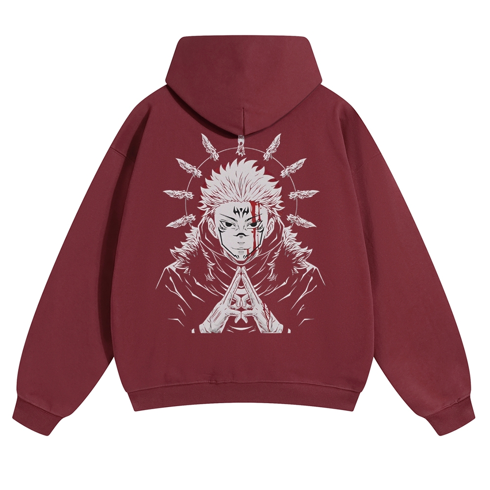Unisex Casual Anime Print Hoodie