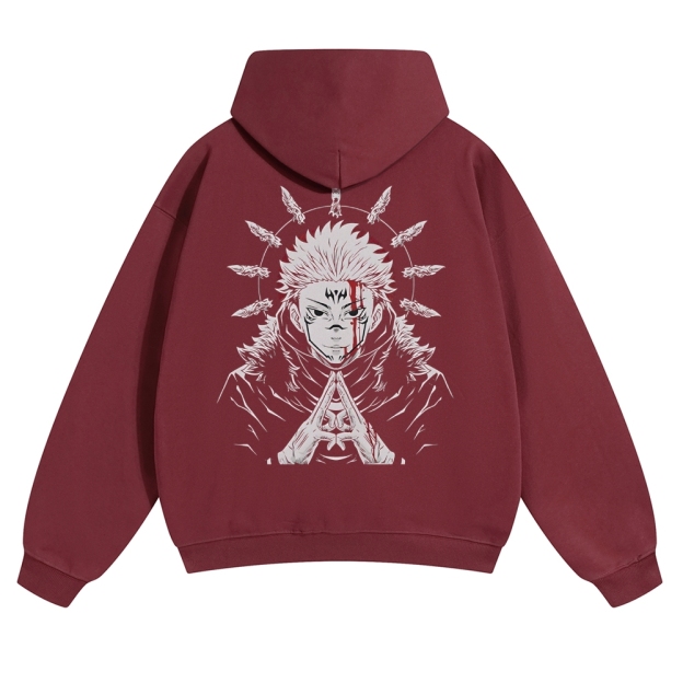 Unisex Casual Anime Print Hoodie