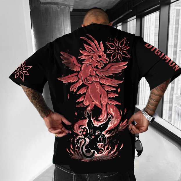 Unisex  "Digimon" Anime Inspired Vintage T-Shirt