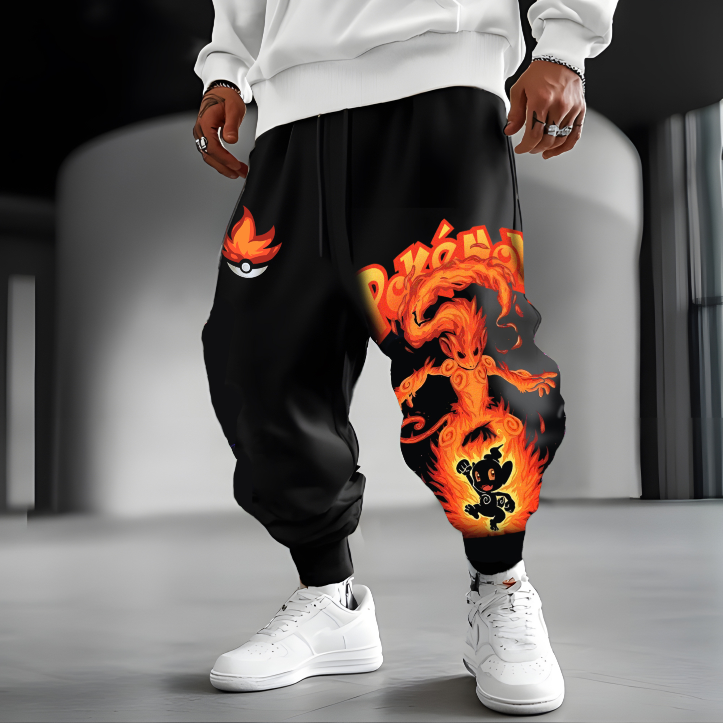 Unisex Casual Anime Streetwear Pants