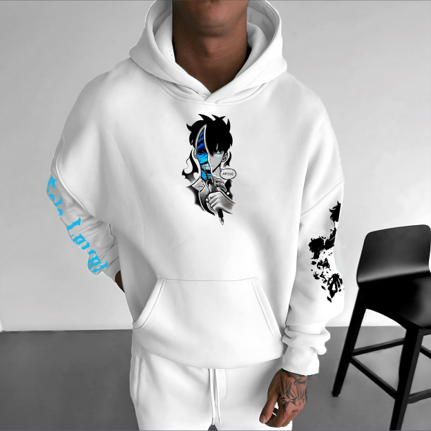 Unisex Anime Graphic Streetwear Vintage Hoodie