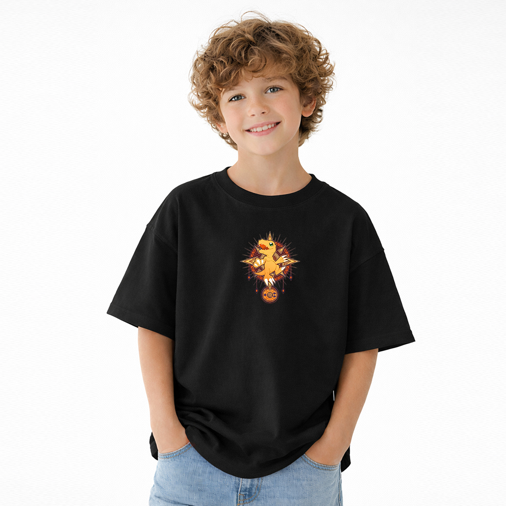 Digimon Anime Graphic T-Shirt for Kids Cartoon Print Cotton Tee