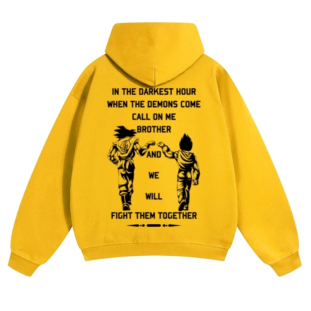 Unisex Anime Graphic Streetwear Vintage Hoodie