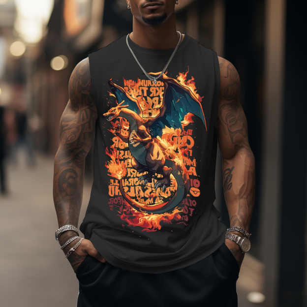 Unisex Anime Sleeveless Tank Top
