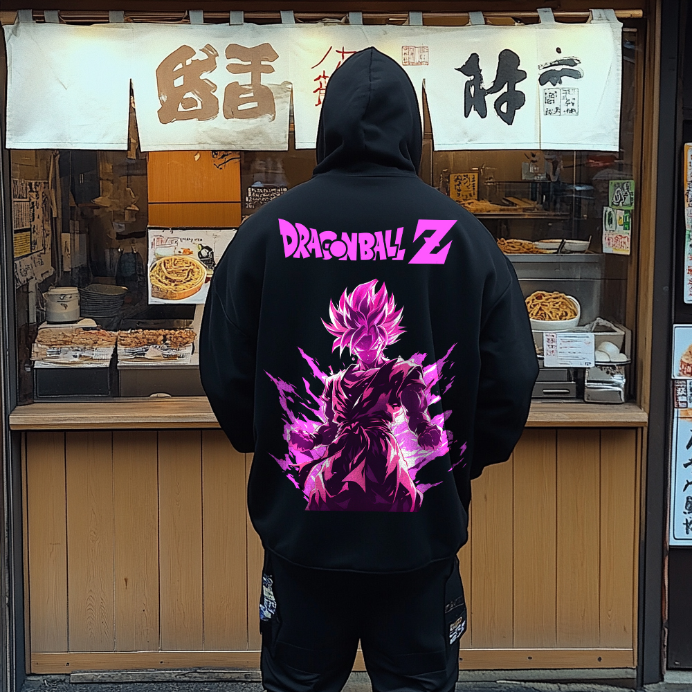 Oversized Unisex Anime DBZ Print Hoodie