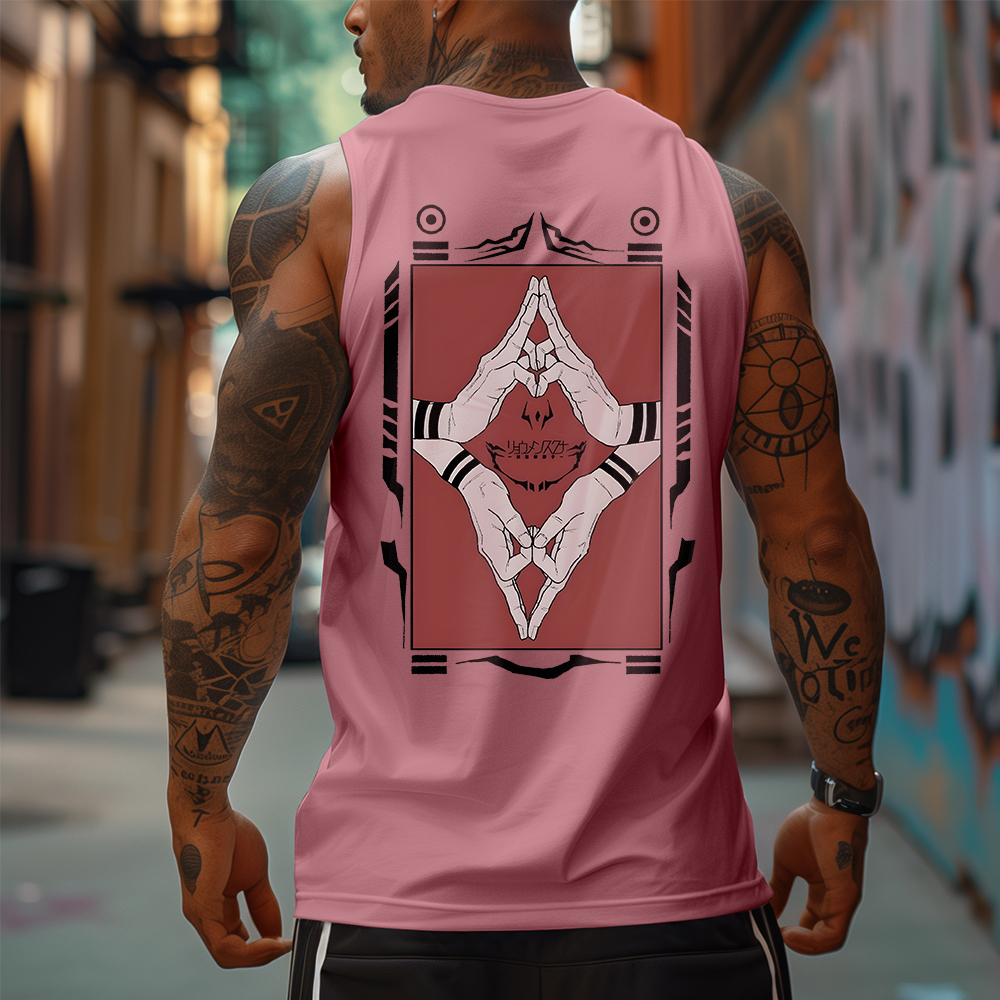 Casual loose popular anime villain printed Tank Top-comicclothing