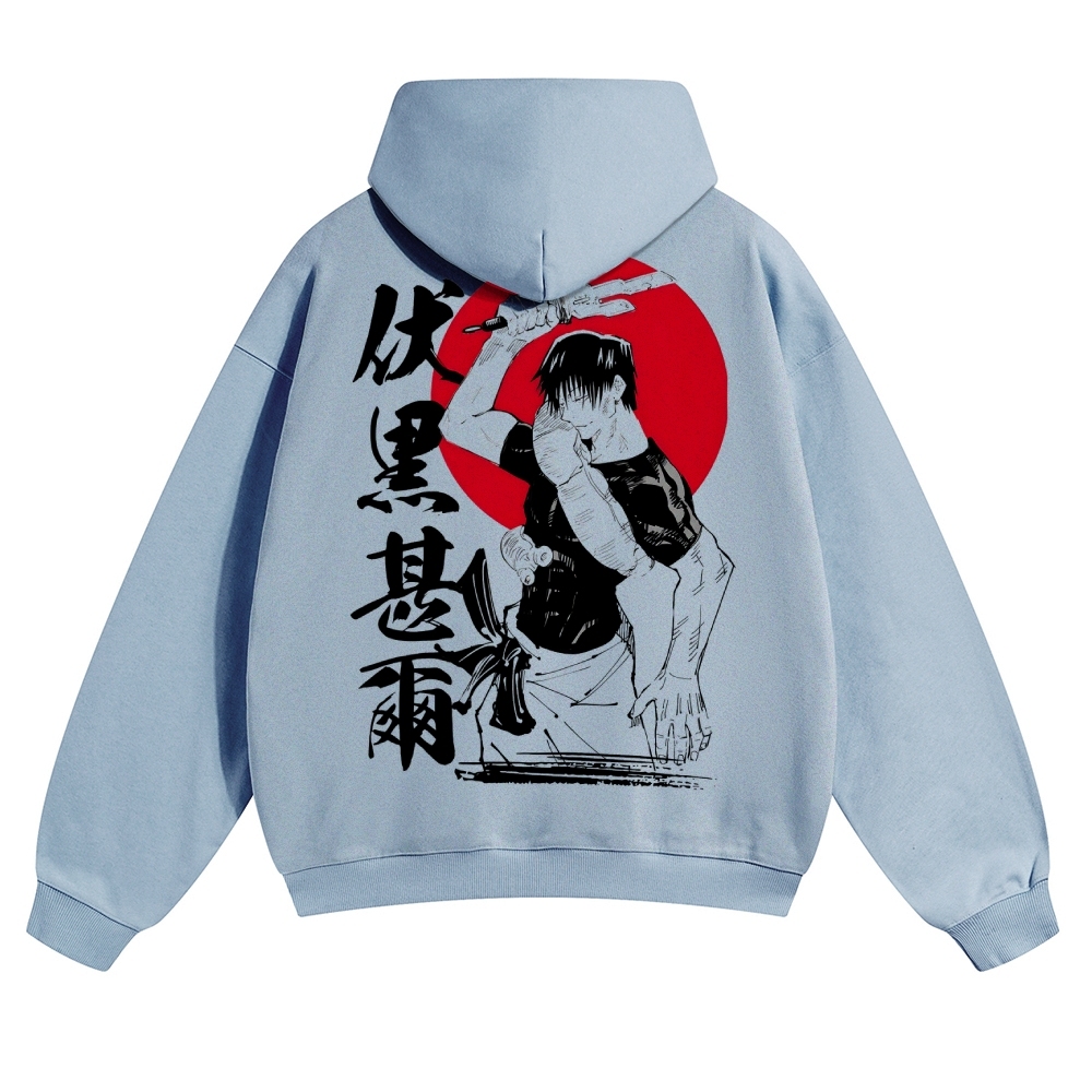 Unisex Casual Anime Print Hoodie