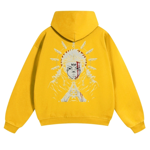 Unisex Casual Anime Print Hoodie