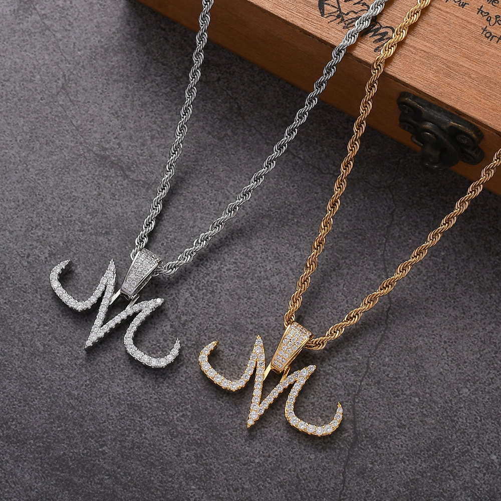 Anime-related Letter M Necklace