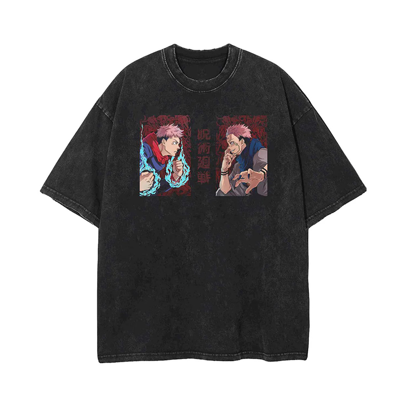 Unisex Casual Anime Printed T-Shirt