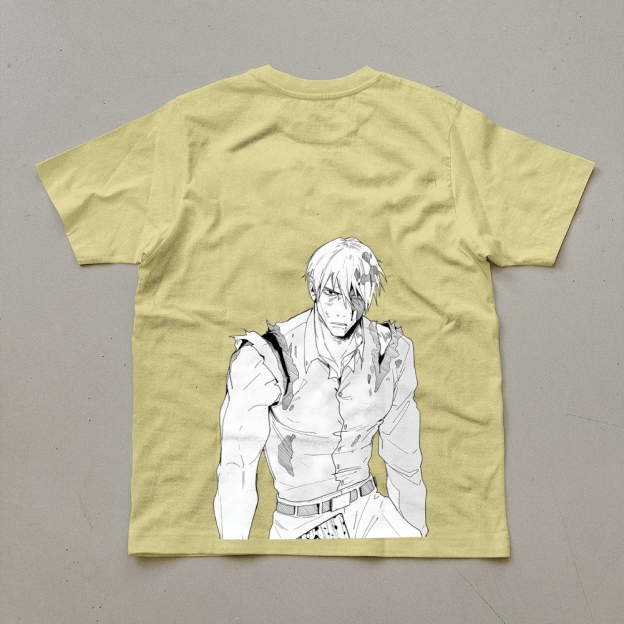 Unisex Oversized Anime Print T-Shirt-comicclothing