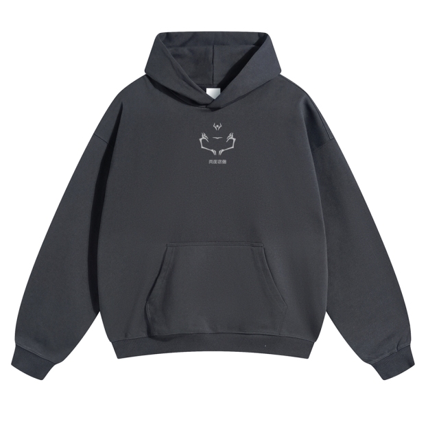 Unisex Casual Anime Print Hoodie