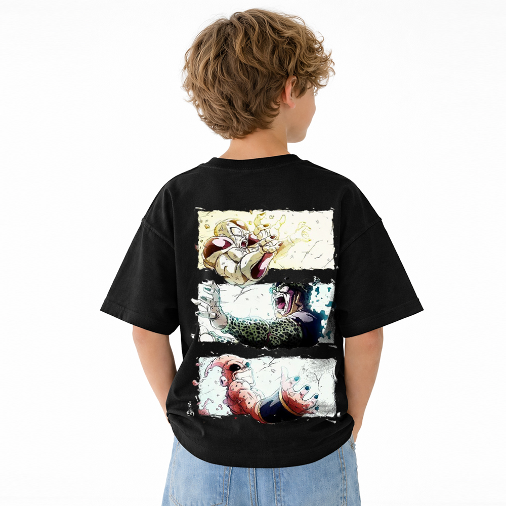 Dragon Ball Anime Graphic T-Shirt for Kids Cartoon Print Cotton Tee