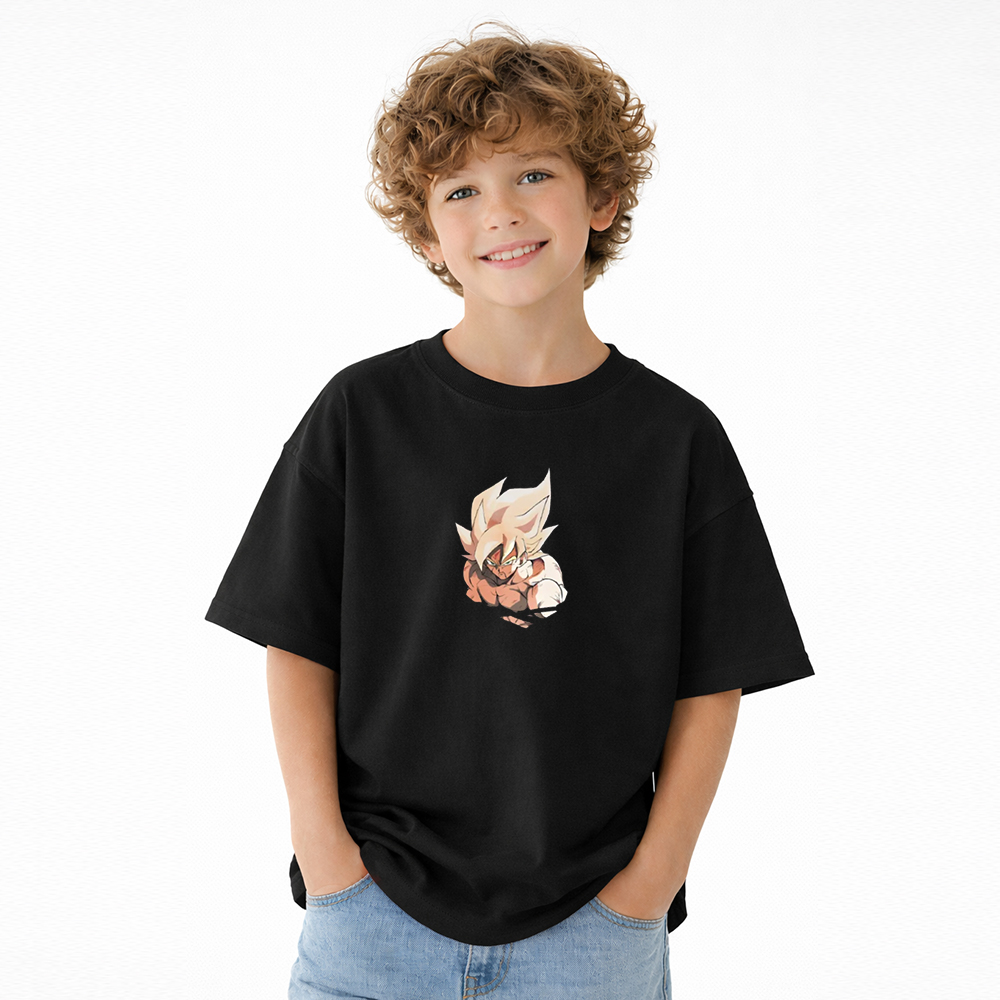 Dragon Ball Anime Graphic T-Shirt for Kids Cartoon Print Cotton Tee