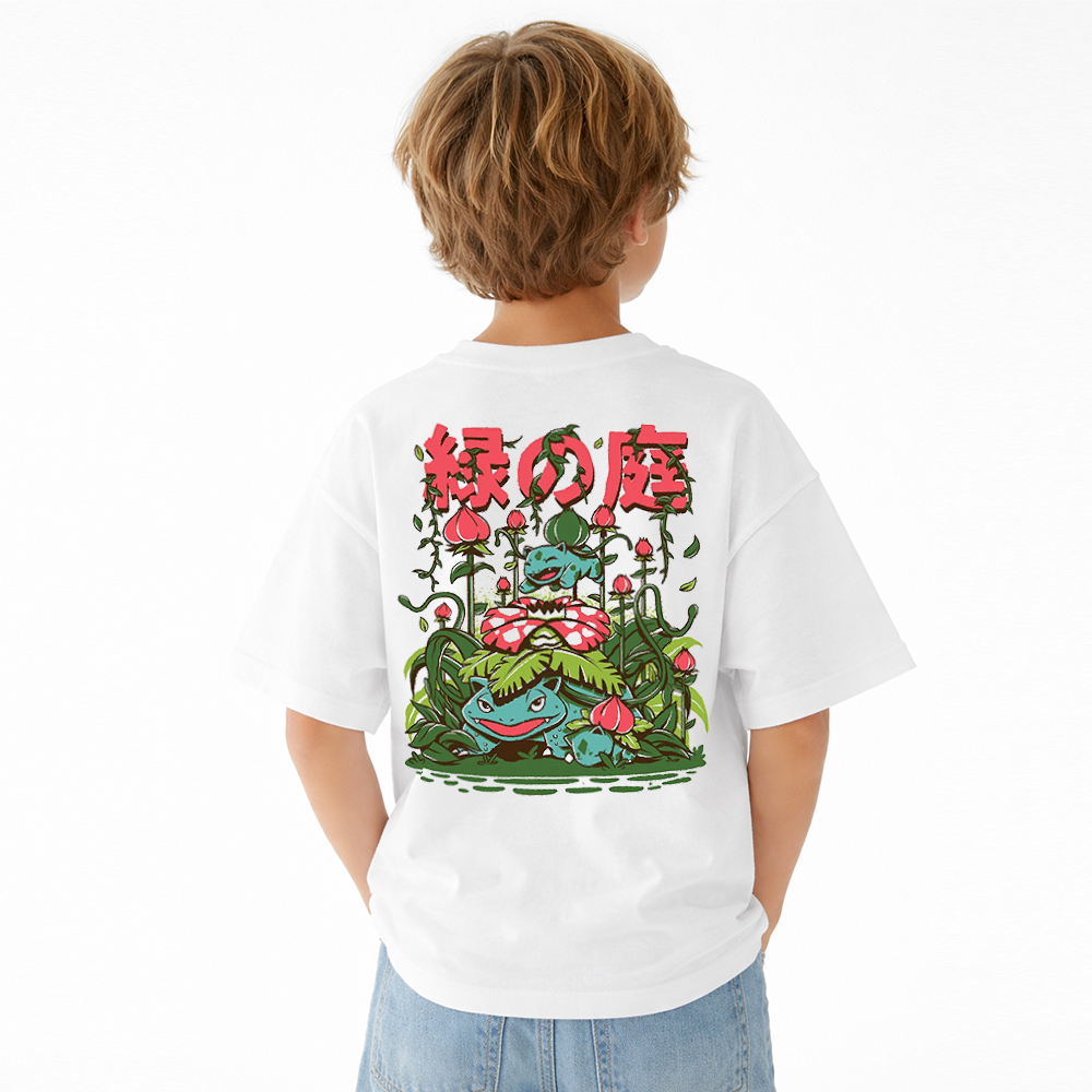 Pokémon Anime Graphic T-Shirt for Kids Cartoon Print Cotton Tee
